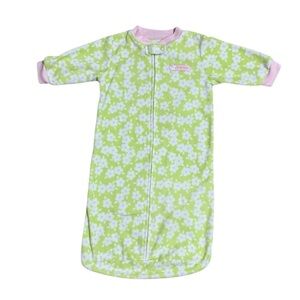 Carter's Baby Girl Light Green Floral Fleece Sleep Sack